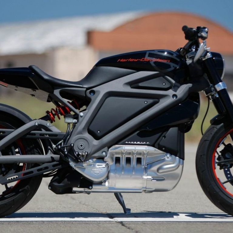Harley-Davidson LiveWire side profile showing motor