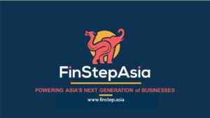 FinStepAsia logo with tagline about Asia's next-generation business.