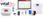 A health monitoring system with wearable devices syncing to a laptop app.