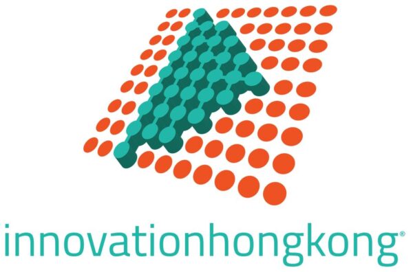 Logo featuring teal and orange dots forming an abstract shape.